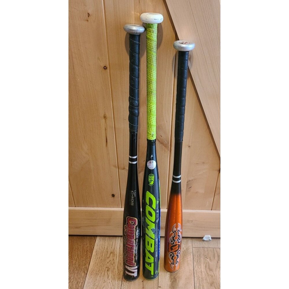 Lot of 3 Youth Bats Worth Copperhead Blade Maxum Combat Various Sizes